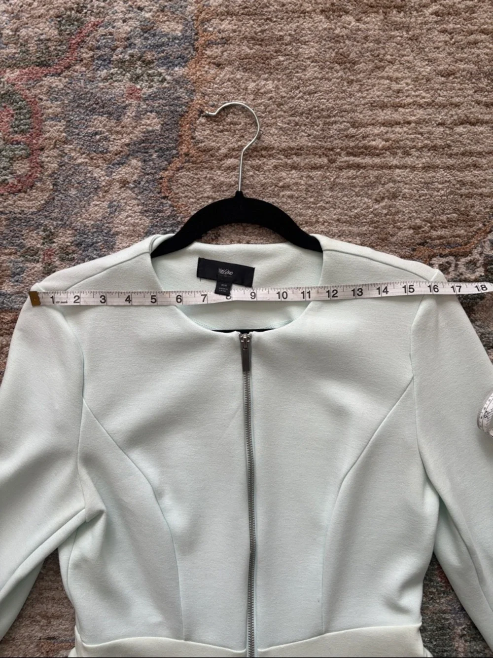 Tahari Mint Zip-Front Peplum Jacket - Picture 5 of 7